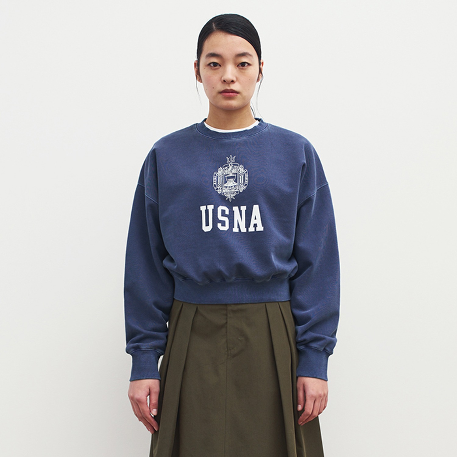 usna sweatshirts(womens) pigment navy