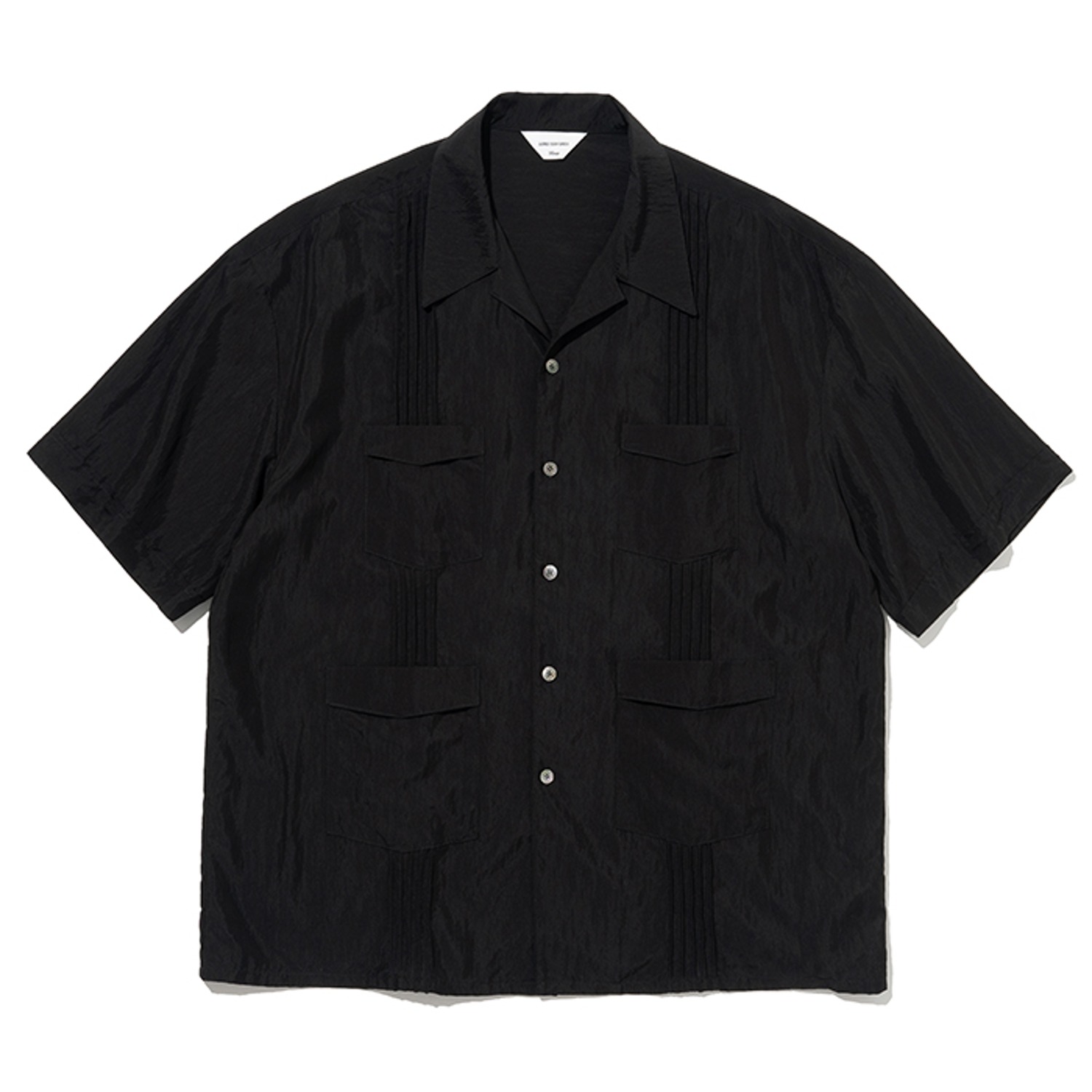 guayabera s/s shirt black